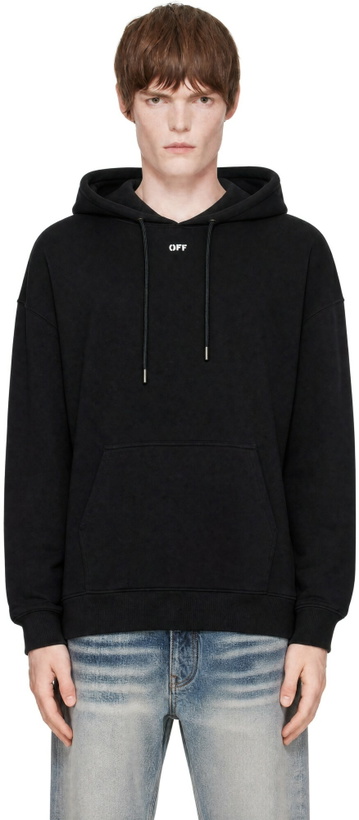 Photo: Off-White Black 3D Spray Arrow Skate Hoodie
