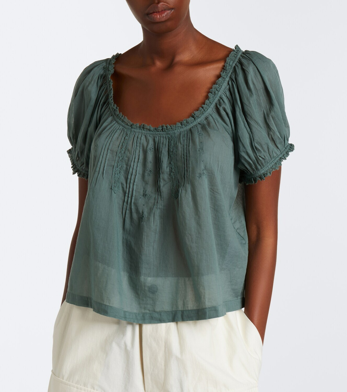 Dôen Frederica cotton voile top