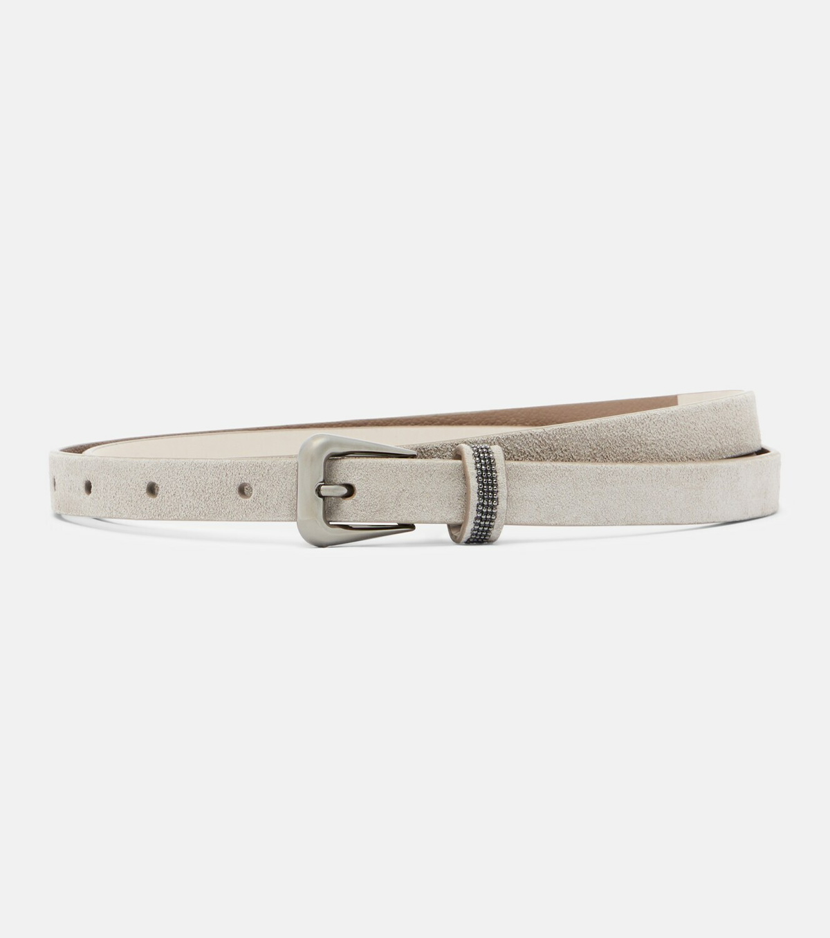 Brunello Cucinelli Monili suede belt
