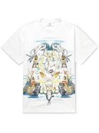 BURBERRY - Oversized Printed Cotton-Jersey T-Shirt - White - XS