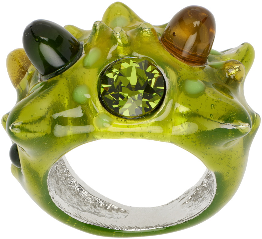 Collina Strada Green Alien Ring