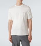 Brunello Cucinelli Logo cotton jersey T-shirt