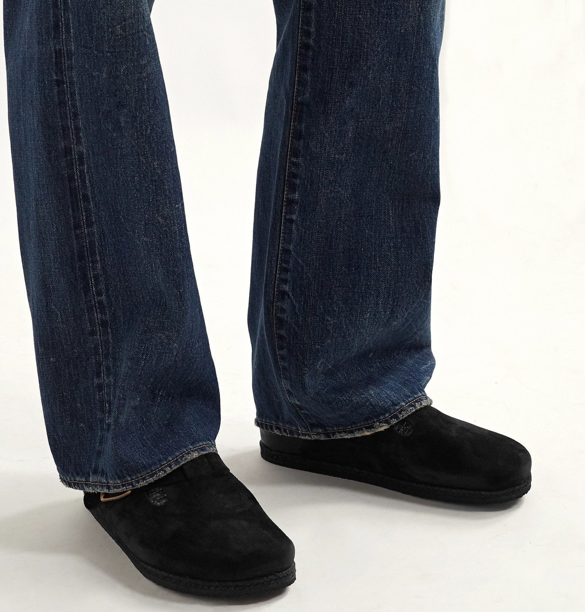 Yuketen Bostonian Suede Black Clogs Birkenstock Boston Chunky Narrow Clog (Women) - Black Suede  main image 2