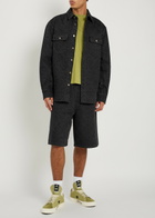 Casablanca Laser Monogram Denim Shirt Black