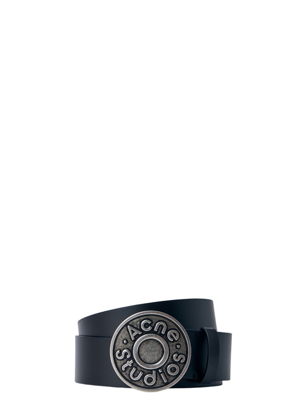 Photo: Acne Studios Logo Buckle Leather Belt