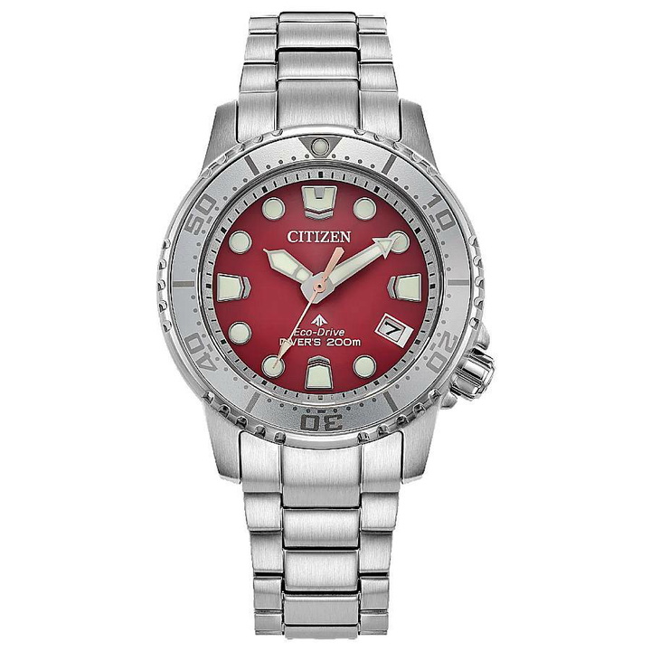 Photo: Citizen Promaster Dive Red Dial Ladies Watch EO2027-50Z