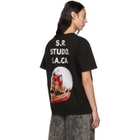 S.R. STUDIO. LA. CA. Black ED. 50 White Haired Red Skull T-Shirt