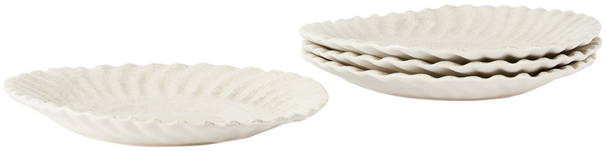 Jars Céramistes Off-White Dashi Large Deep Plate Set, 4 pcs
