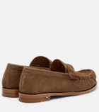 Max Mara Suede penny lofaers