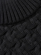 S.N.S. Herning - Stark Slim-Fit Cable-Knit Merino Wool Sweater - Gray