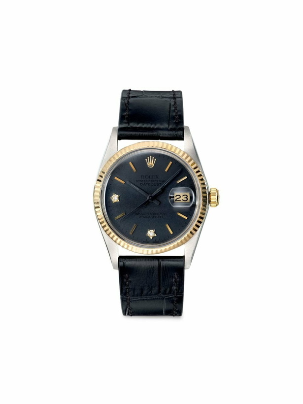 Photo: Lizzie Mandler Fine Jewelry Reworked Vintage Stainless Steel Rolex Datejust Watch