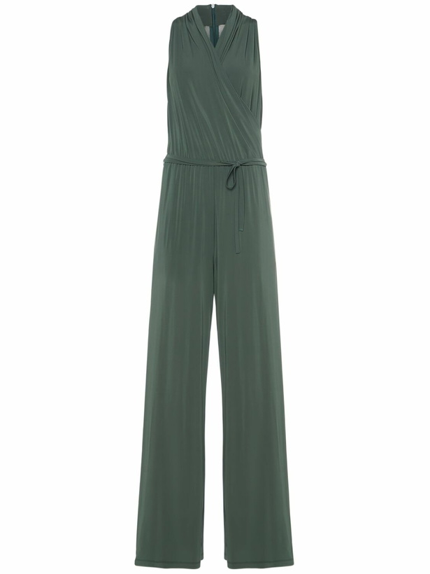 Photo: WEEKEND MAX MARA Nettare Draped Viscose Jersey Jumpsuit