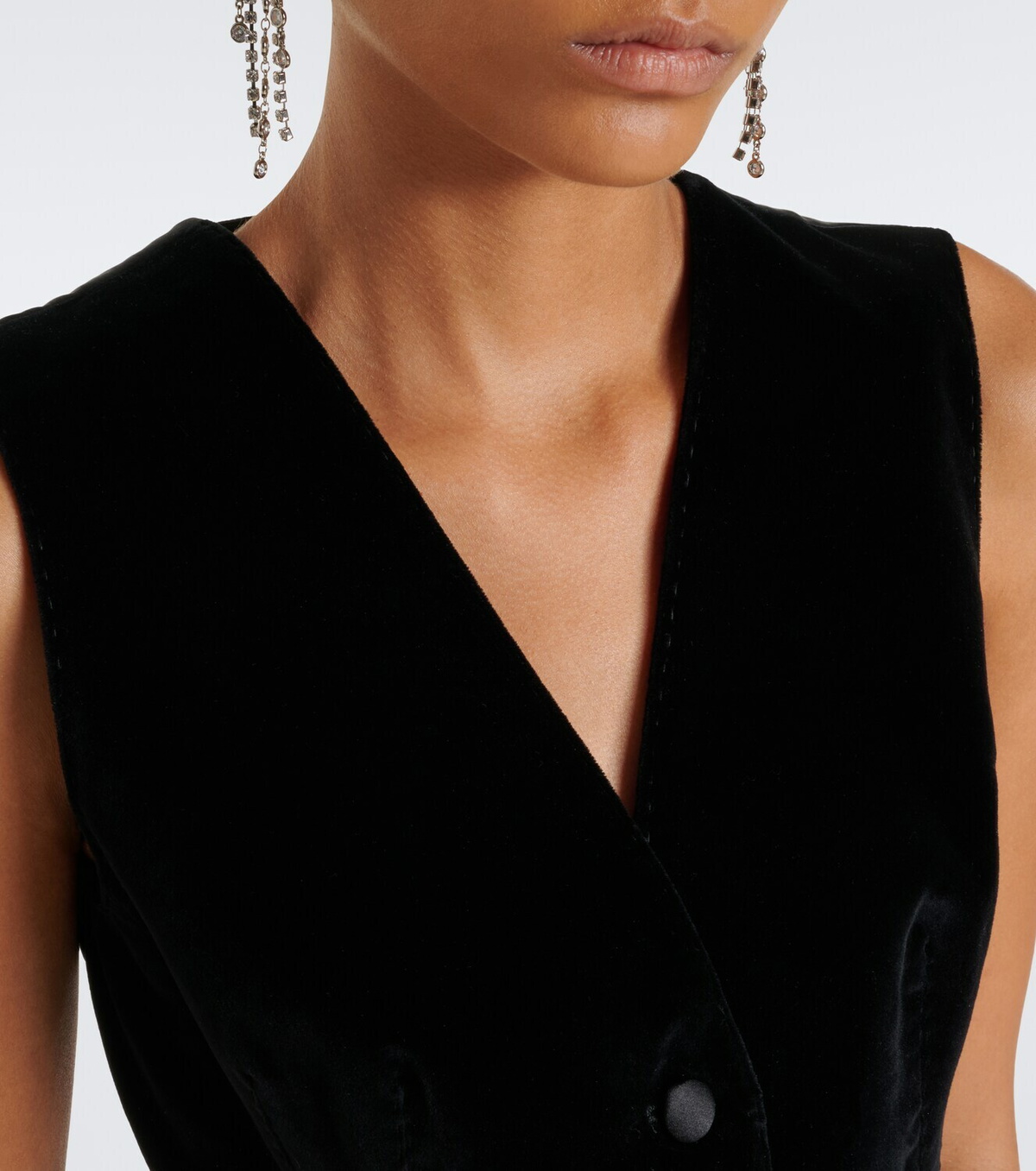 Dolce&Gabbana Cotton and silk-blend velvet vest