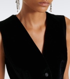 Dolce&Gabbana Cotton and silk-blend velvet vest