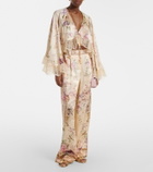 Camilla Printed wide-leg pants
