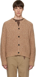 Solid Homme Beige Wool Button Cardigan