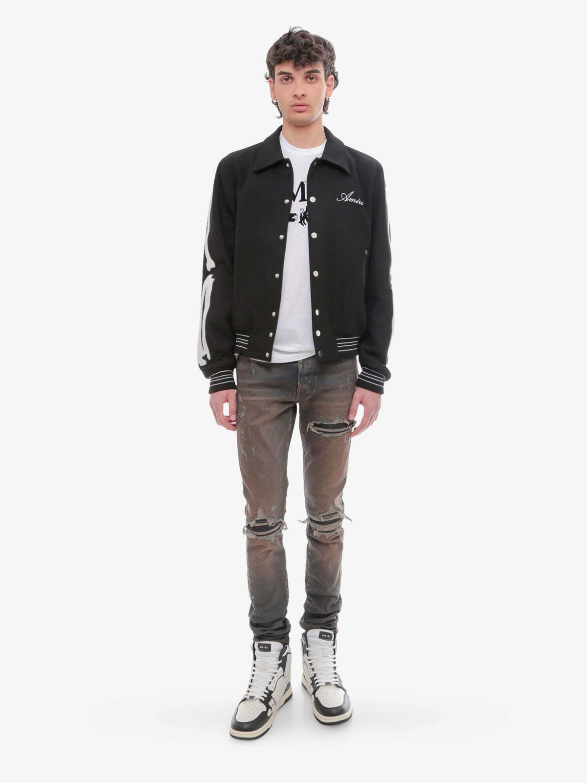 ジャケットその他 AMIRI Men Jacket AMLTBN1016BLACK Black Amiri Jacket Black Mens Amiri