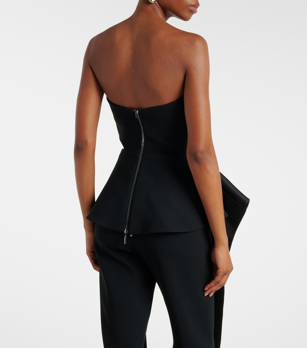 Maticevski Frame peplum satin top