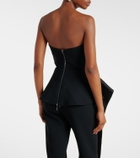 Maticevski Frame peplum satin top