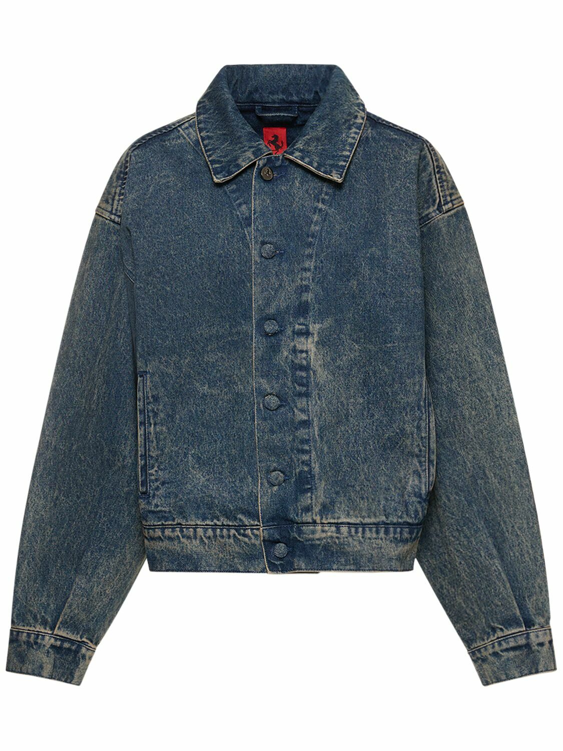 FERRARI - Single Breasted Denim Jacket