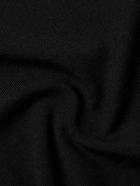 Paul Smith - Embroidered Merino Wool Polo Shirt - Black