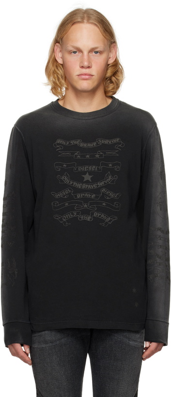 Photo: Diesel Black T-Just-Ls-E3 Long Sleeve T-Shirt