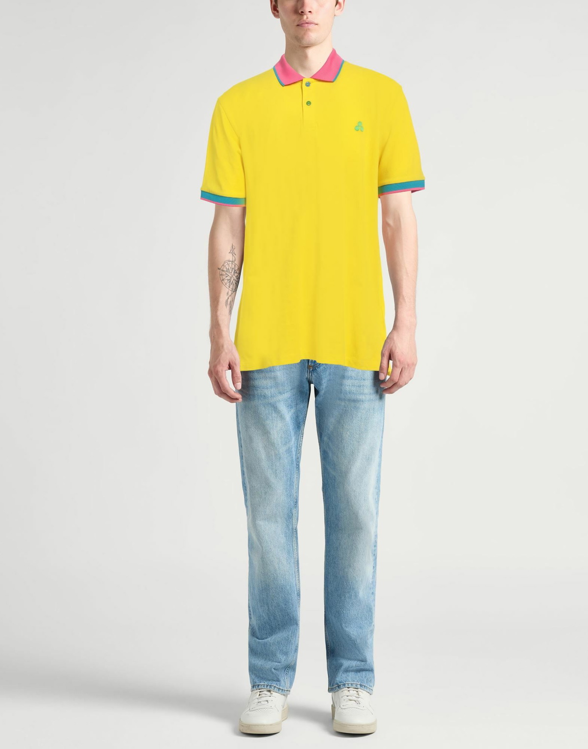 Peuterey Mens Polo shirt in Yellow