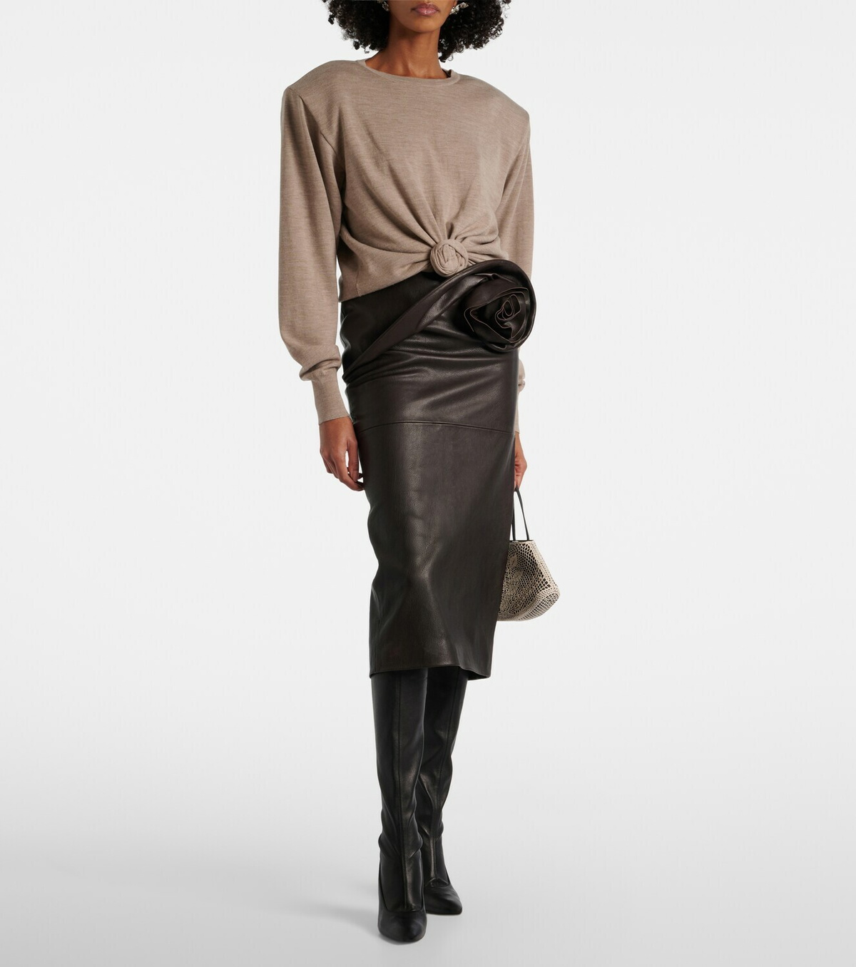 Magda Butrym Knot-detail wool sweater