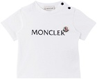 Moncler Enfant Baby White & Navy T-Shirt & Shorts Set