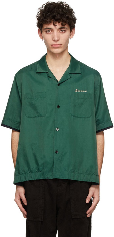 Photo: sacai Green Rayon Shirt