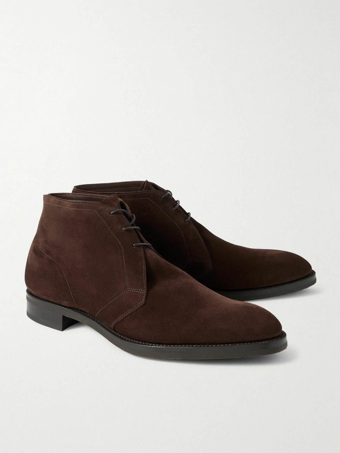 Edward Green - Shanklin Suede Chukka Boots - Brown
