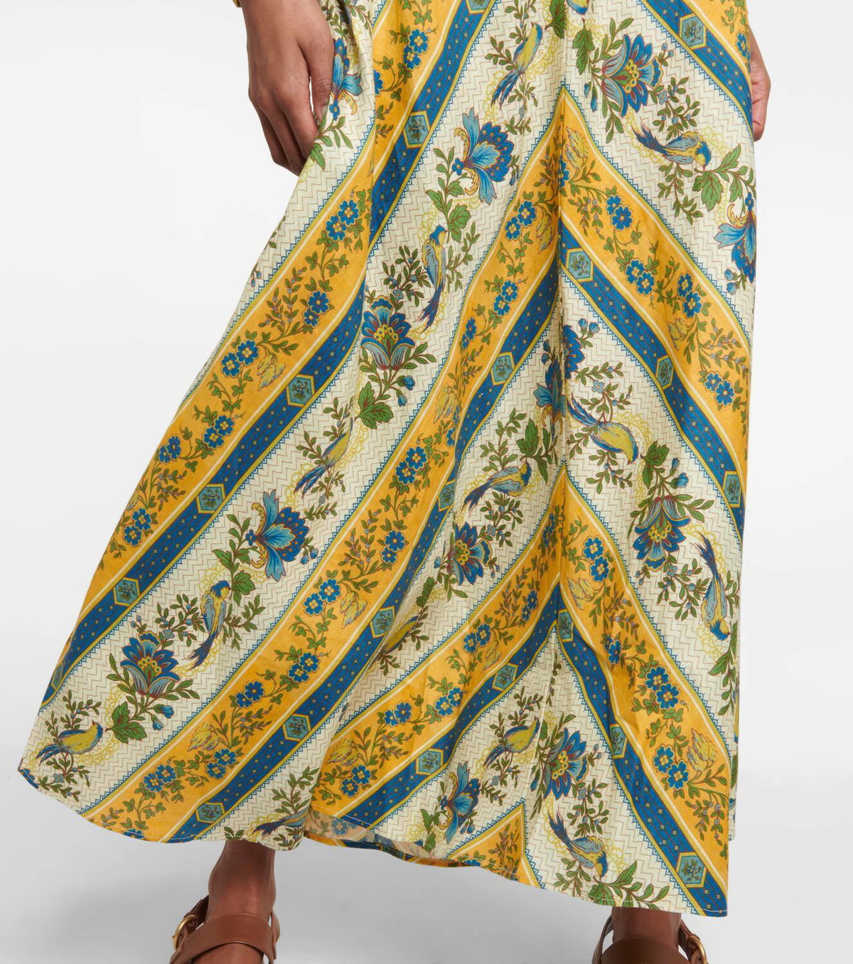 Almais Quinn floral linen midi dress ALMAIS