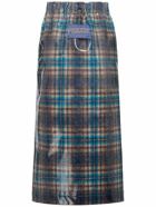 MAISON MARGIELA - Check Printed Wool Midi Skirt