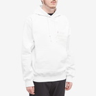 Helmut Lang Men's Ski Pass Logo Popover Hoody in White