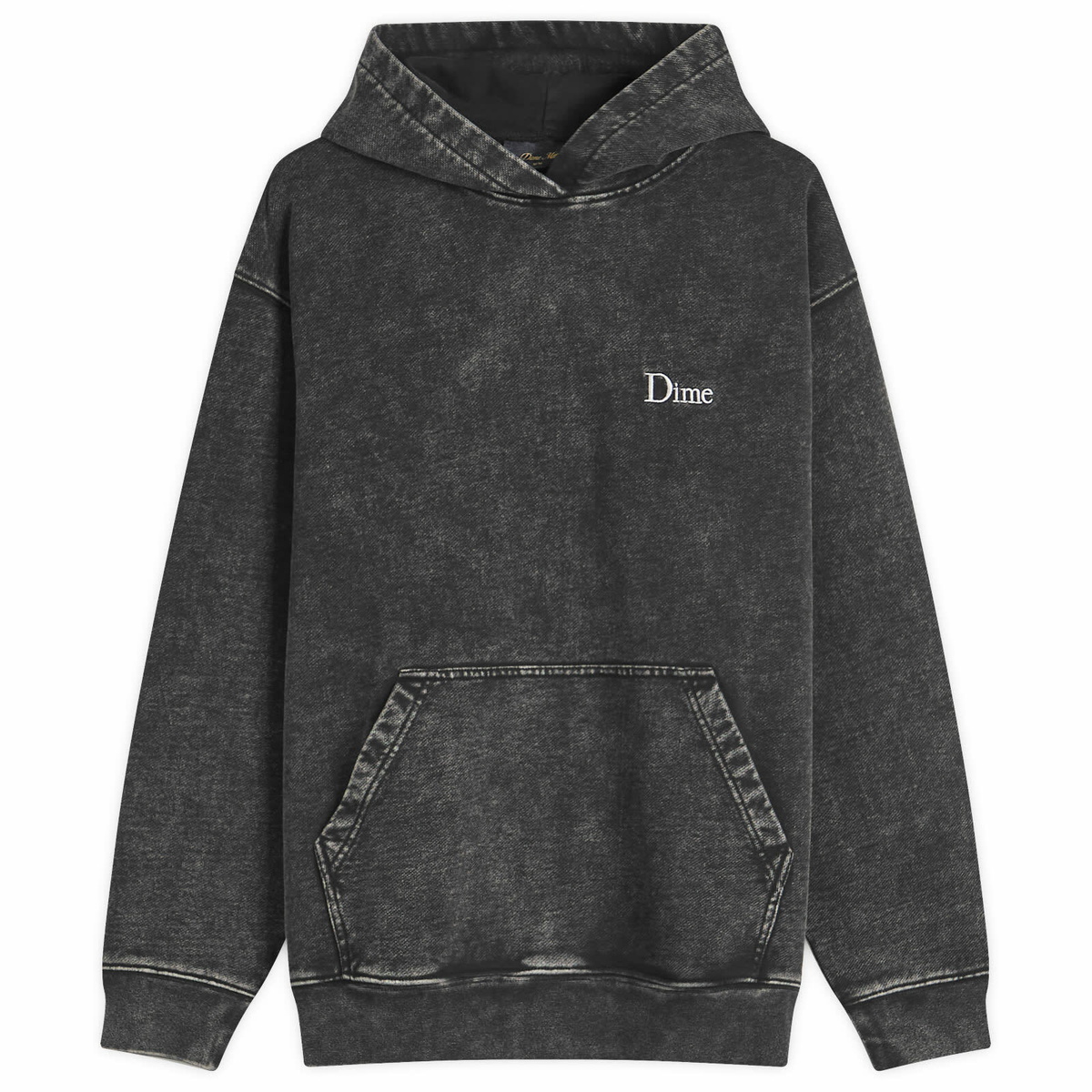 Dime Men's Classic French Terry Hoodie in Faded Black Dime