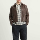 Won Hundred Men's Dutton Leather Jacket in Carafe Brown