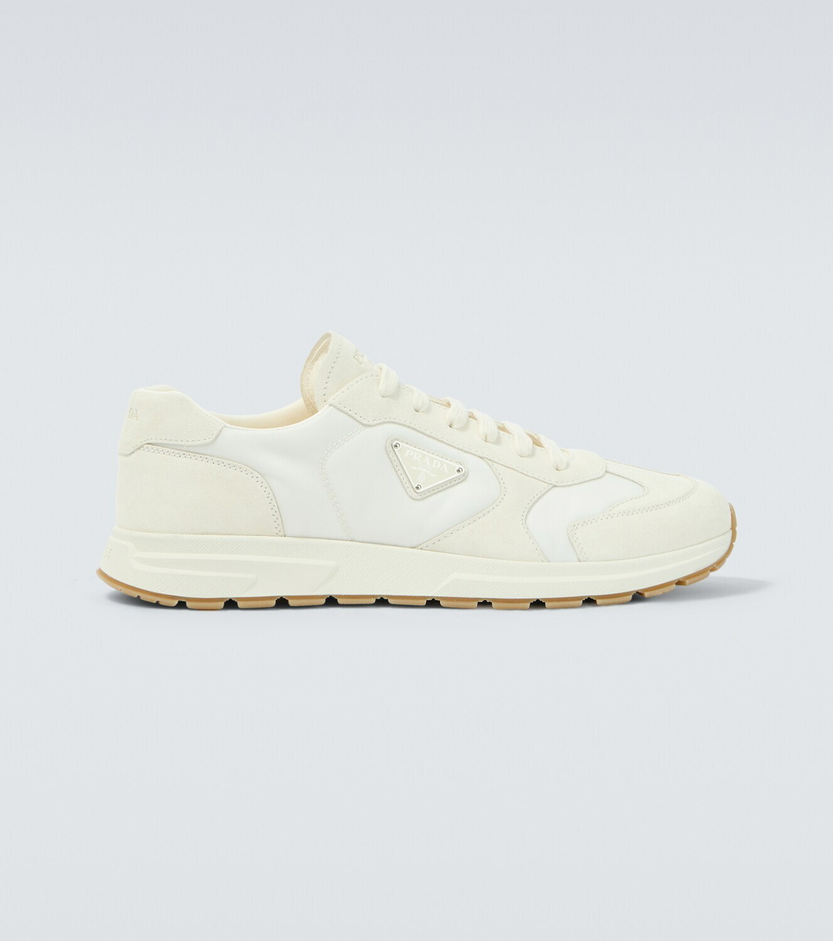 Prada Prax Re-Nylon suede-trimmed sneakers
