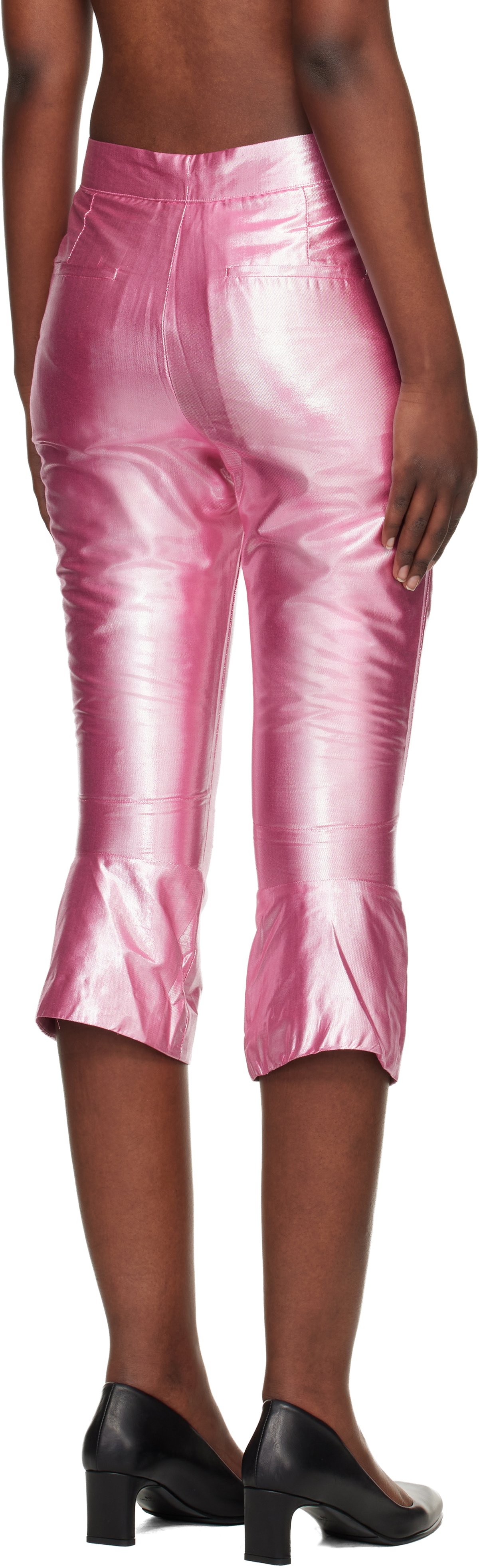 Edward Cuming Pink Knee Jerk Capri Shorts