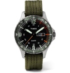 Timex - Navi Land 38mm Stainless Steel and Ballistic Nylon-Webbing Watch - Black