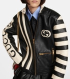 Gucci - Interlocking G leather biker jacket
