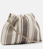 Brunello Cucinelli Mellow Small striped crossbody bag