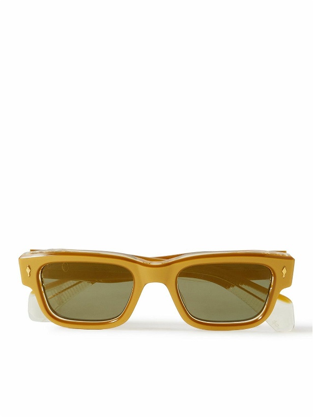 Photo: Jacques Marie Mage - Jeff Square-Frame Acetate and Gold-Tone Sunglasses