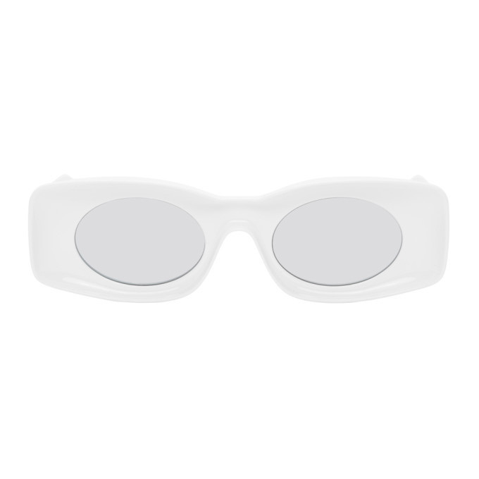 Photo: Loewe Grey and White Paulas Ibiza Square Sunglasses