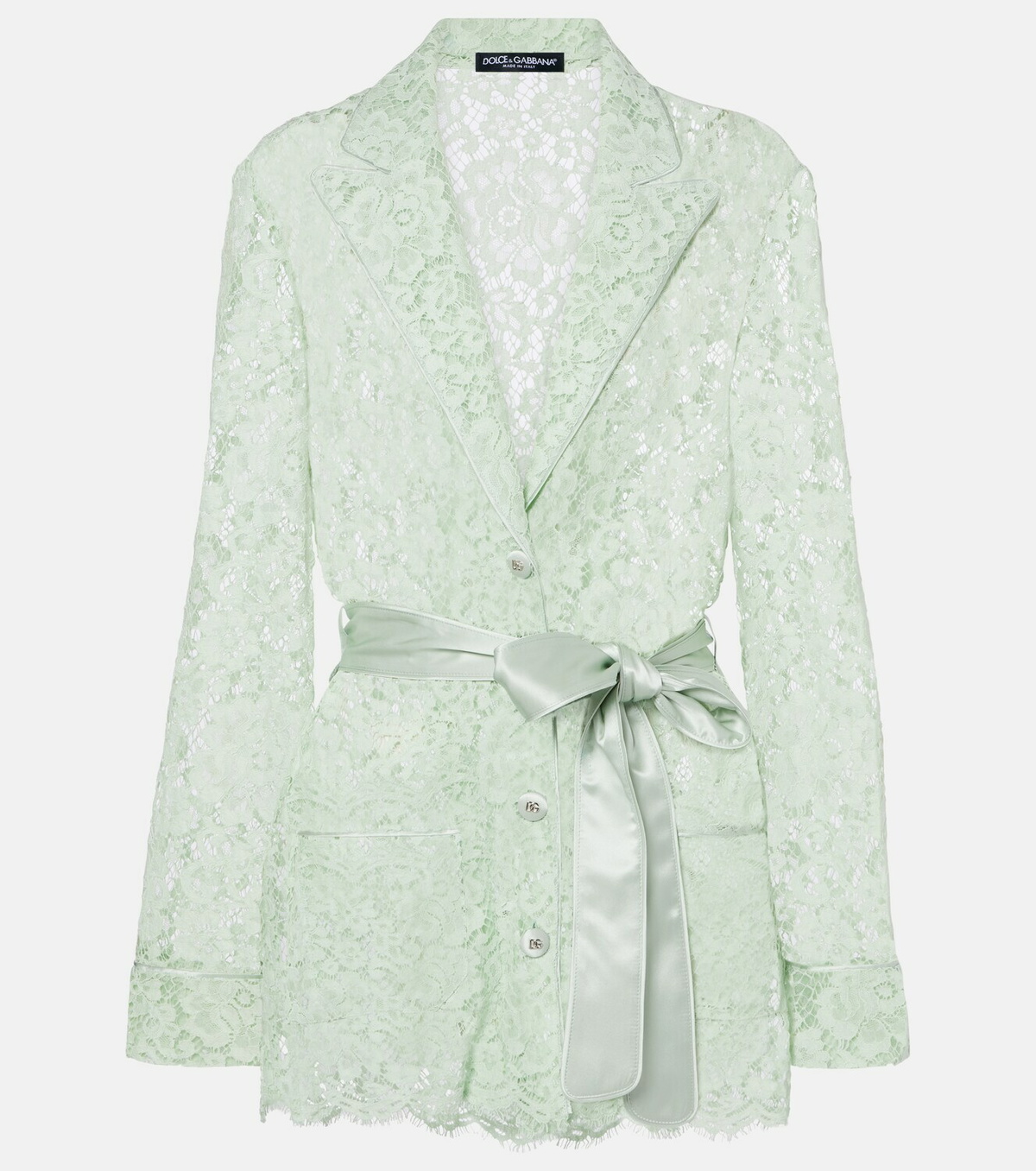Dolce&Gabbana Belted lace blazer