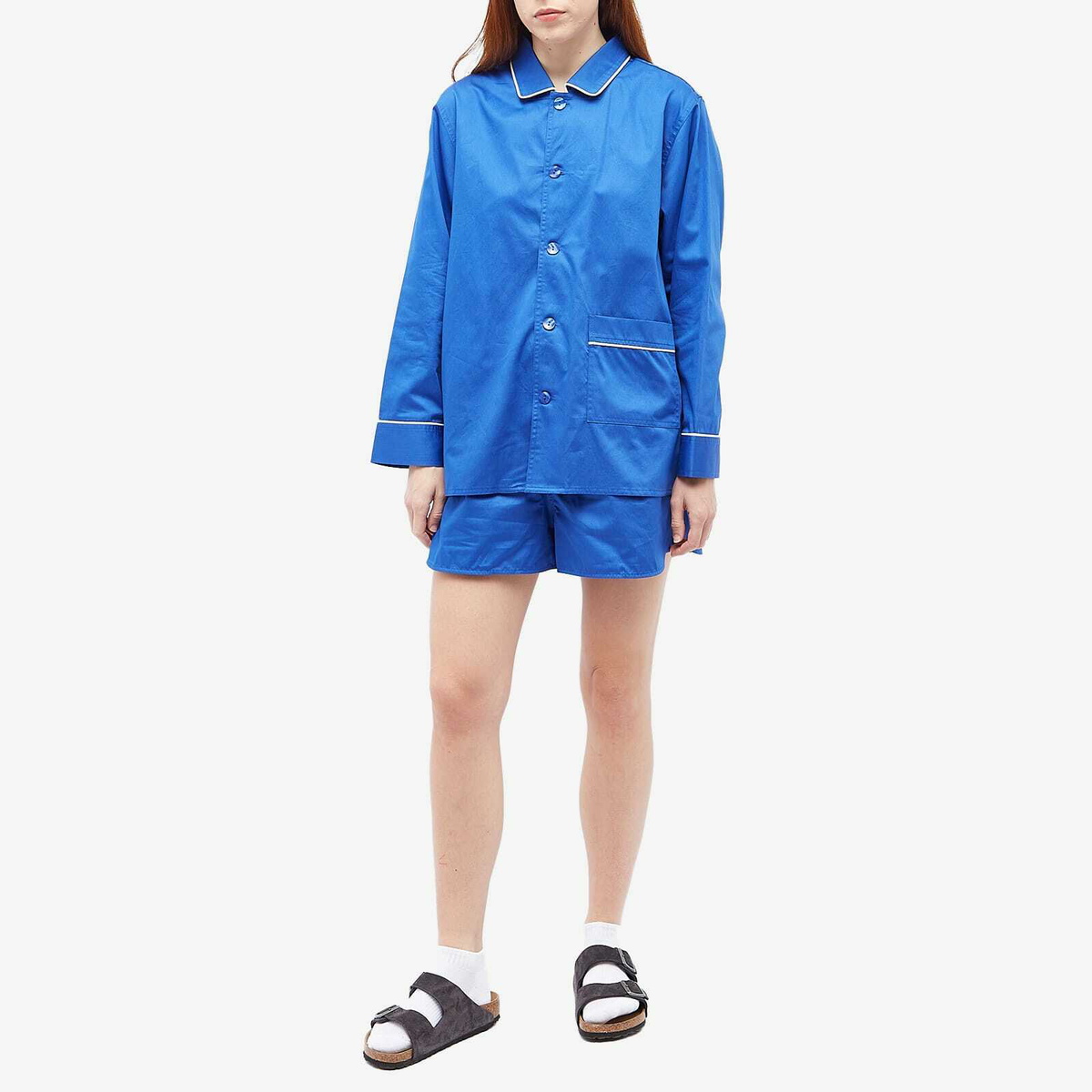HAY Women's Outline Long Pyjama Shirt in Vivid Blue
