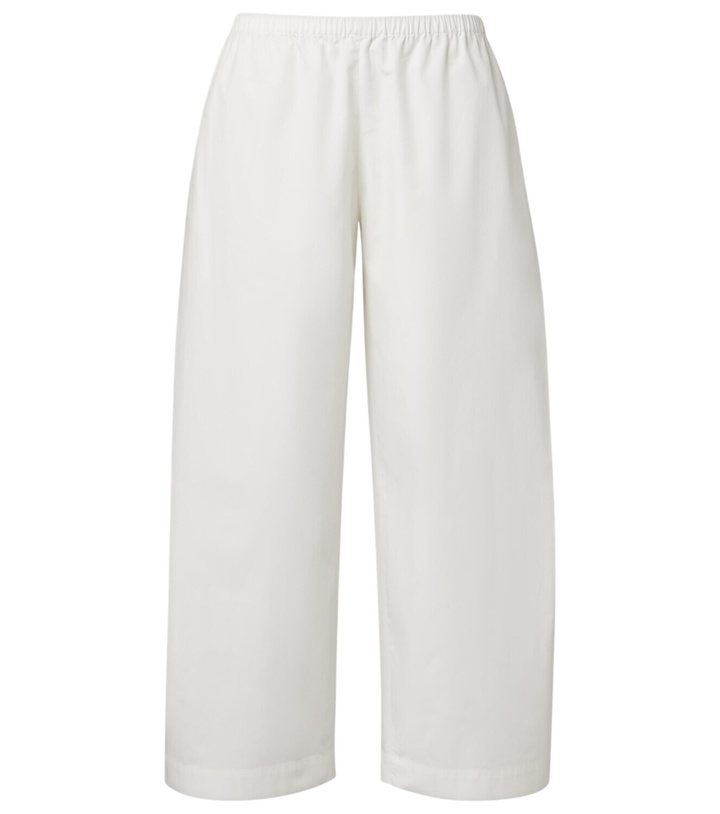 Photo: Khaite Roma cotton poplin wide-leg pants