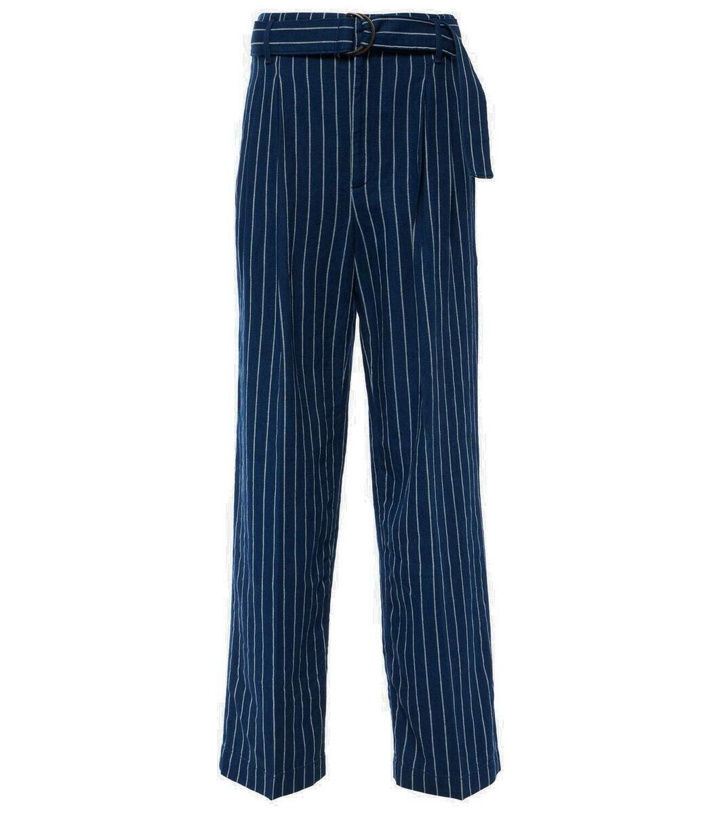 Photo: Polo Ralph Lauren Pinstriped linen and cotton straight pants