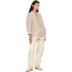 HEREU Beige Plegada Supple Shiny Loafers