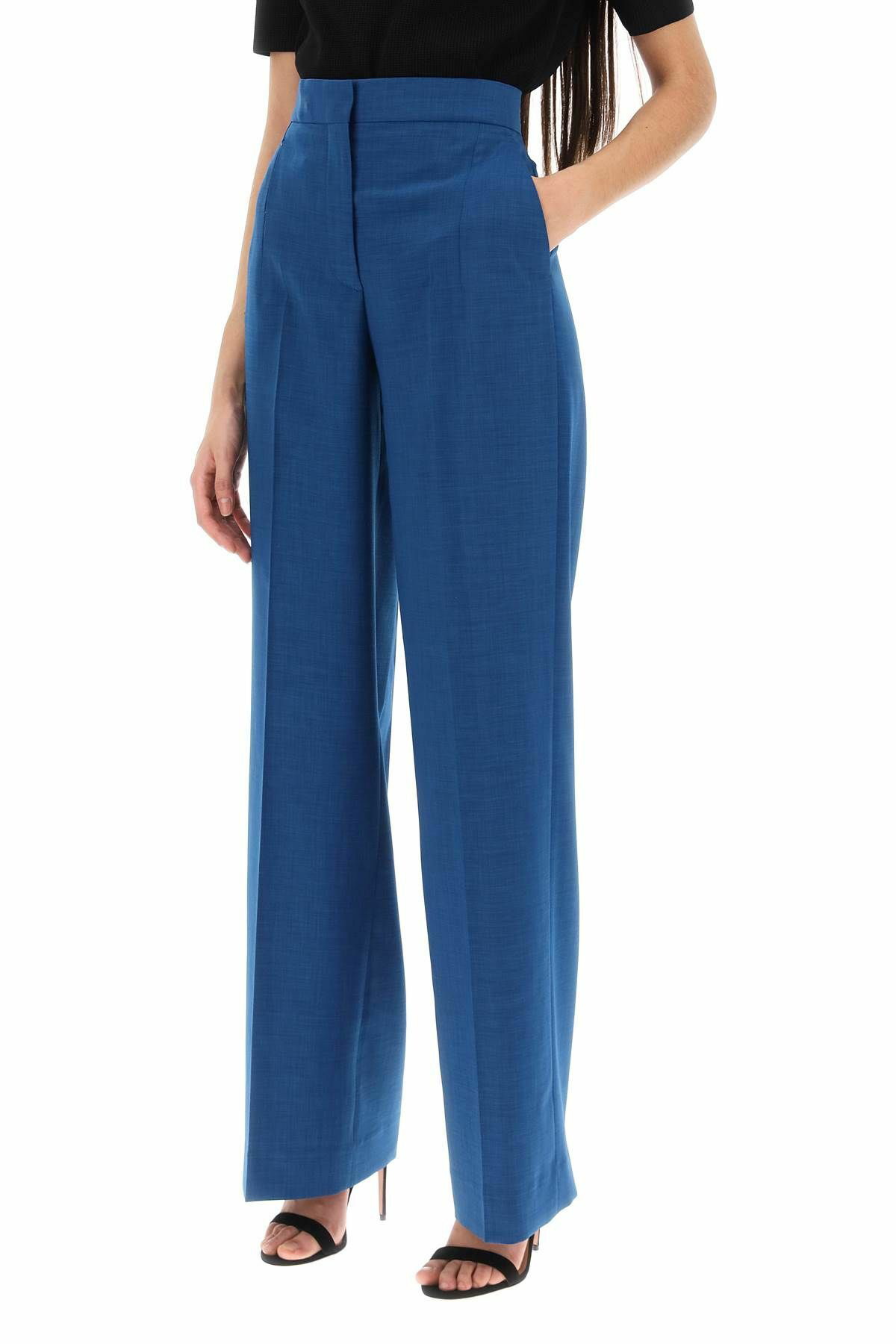 TORY BURCH wide leg pants Blue Tory Burch