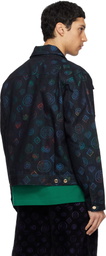 Casablanca Navy Heatmap Denim Jacket